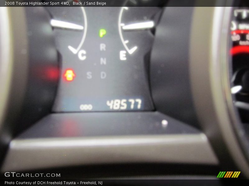 Black / Sand Beige 2008 Toyota Highlander Sport 4WD