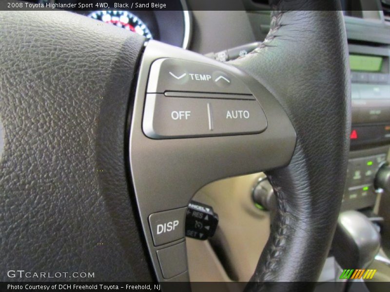 Black / Sand Beige 2008 Toyota Highlander Sport 4WD