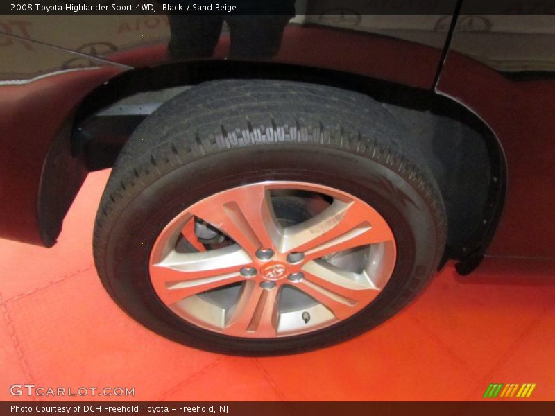 Black / Sand Beige 2008 Toyota Highlander Sport 4WD