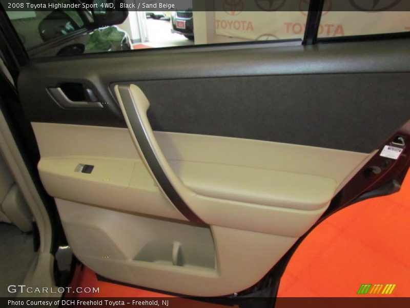 Black / Sand Beige 2008 Toyota Highlander Sport 4WD
