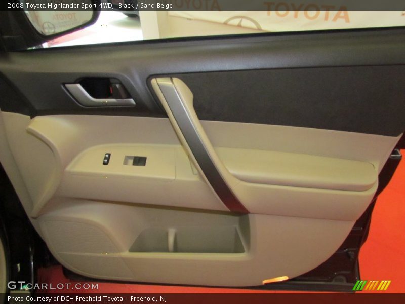 Black / Sand Beige 2008 Toyota Highlander Sport 4WD