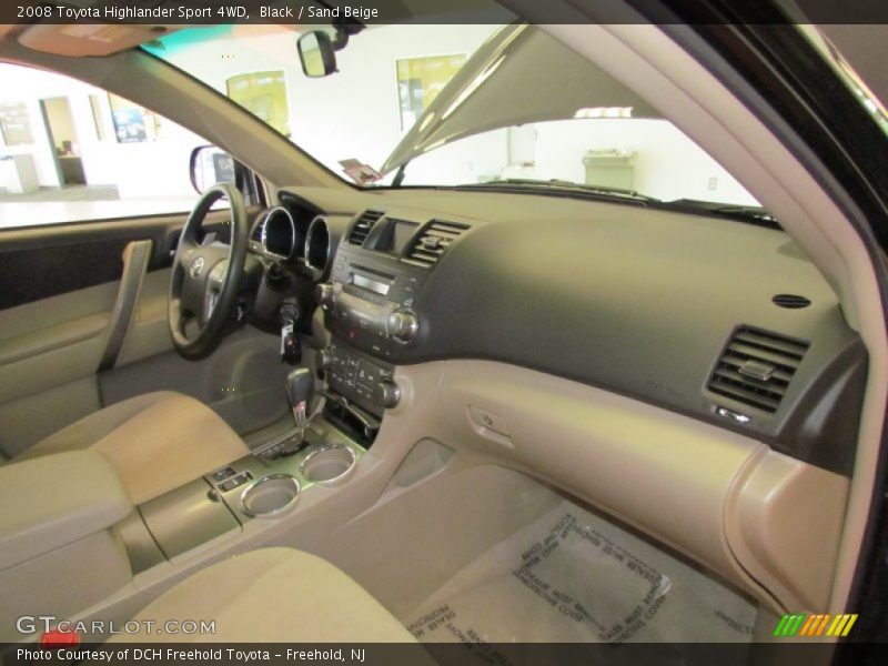 Black / Sand Beige 2008 Toyota Highlander Sport 4WD