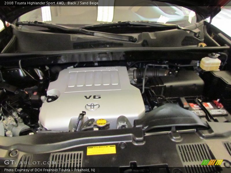 Black / Sand Beige 2008 Toyota Highlander Sport 4WD