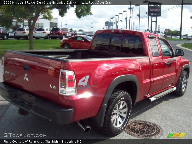 Lava Red / Slate Gray 2006 Mitsubishi Raider DuroCross Extended Cab 4x4