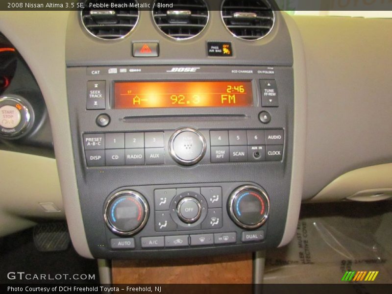 Pebble Beach Metallic / Blond 2008 Nissan Altima 3.5 SE