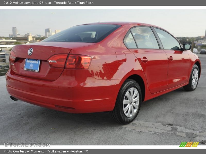 Tornado Red / Titan Black 2012 Volkswagen Jetta S Sedan