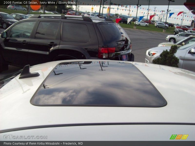 Ivory White / Ebony Black 2008 Pontiac G6 Sedan