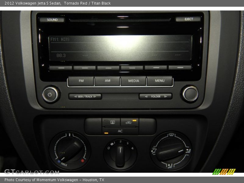 Tornado Red / Titan Black 2012 Volkswagen Jetta S Sedan