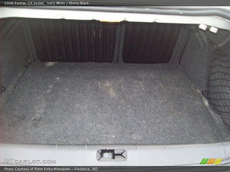 Ivory White / Ebony Black 2008 Pontiac G6 Sedan