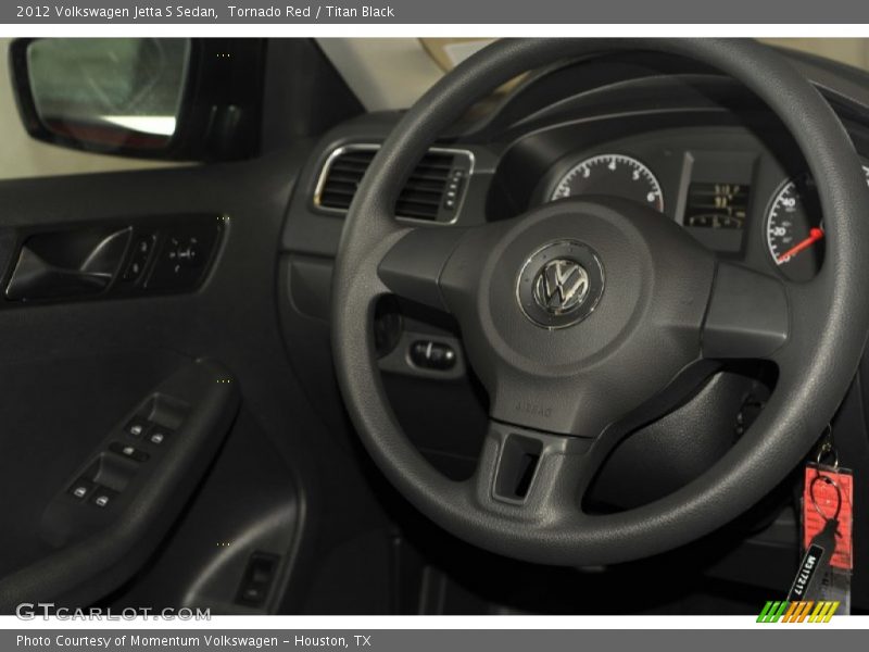 Tornado Red / Titan Black 2012 Volkswagen Jetta S Sedan