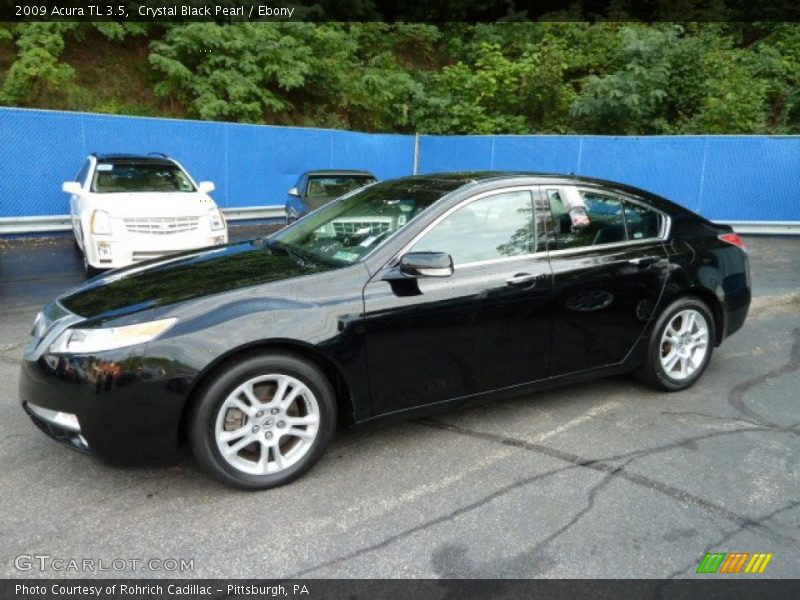 Crystal Black Pearl / Ebony 2009 Acura TL 3.5