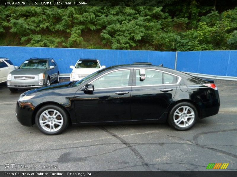 Crystal Black Pearl / Ebony 2009 Acura TL 3.5