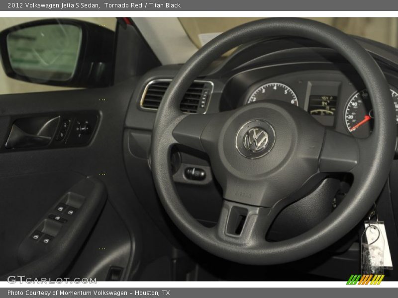 Tornado Red / Titan Black 2012 Volkswagen Jetta S Sedan