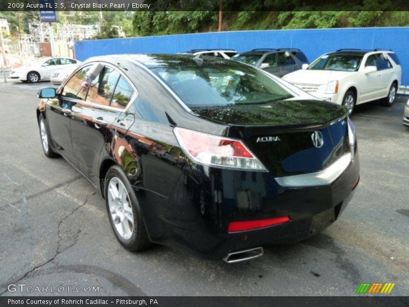 Crystal Black Pearl / Ebony 2009 Acura TL 3.5