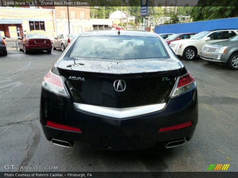 Crystal Black Pearl / Ebony 2009 Acura TL 3.5