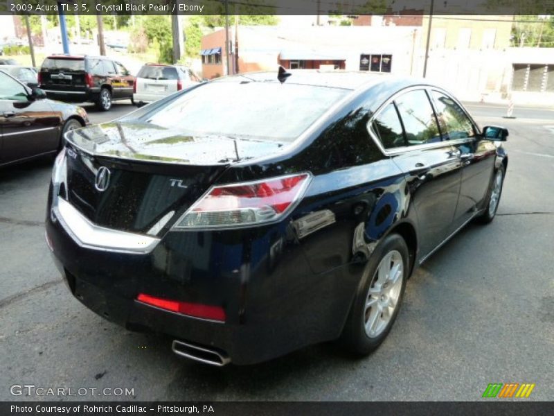 Crystal Black Pearl / Ebony 2009 Acura TL 3.5