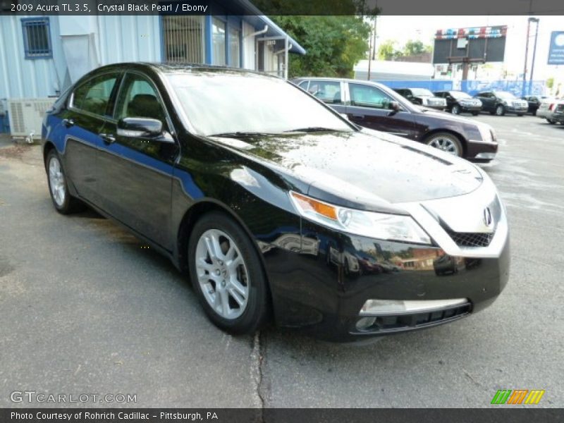 Crystal Black Pearl / Ebony 2009 Acura TL 3.5