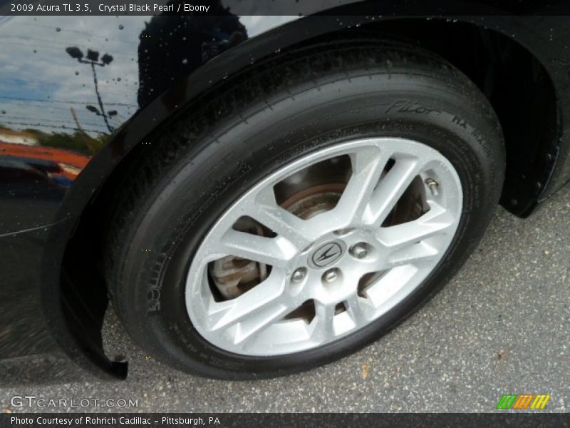 Crystal Black Pearl / Ebony 2009 Acura TL 3.5