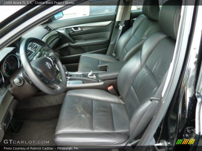 Crystal Black Pearl / Ebony 2009 Acura TL 3.5