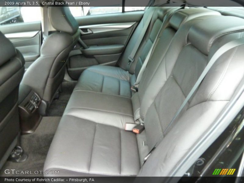 Crystal Black Pearl / Ebony 2009 Acura TL 3.5