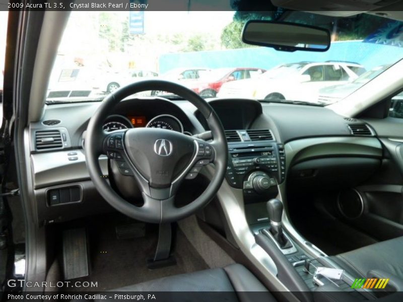 Crystal Black Pearl / Ebony 2009 Acura TL 3.5