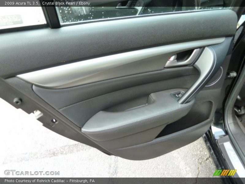 Crystal Black Pearl / Ebony 2009 Acura TL 3.5