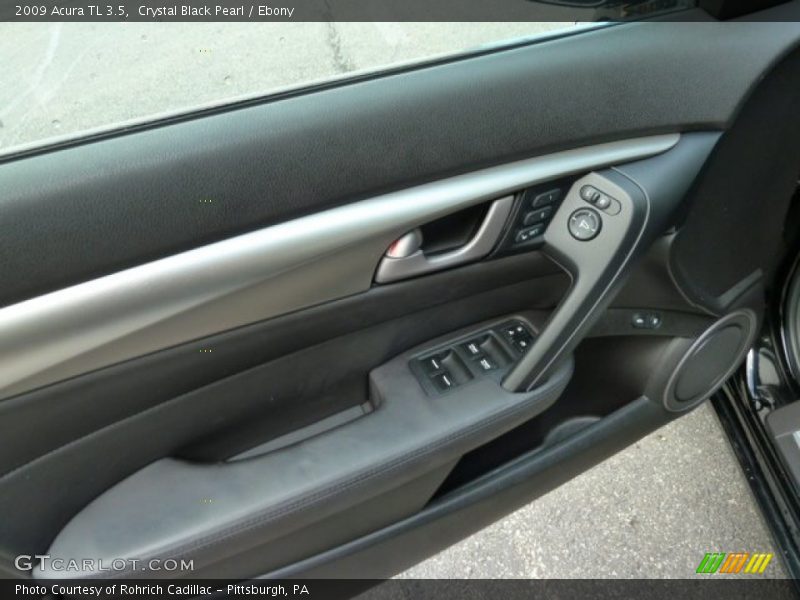 Crystal Black Pearl / Ebony 2009 Acura TL 3.5