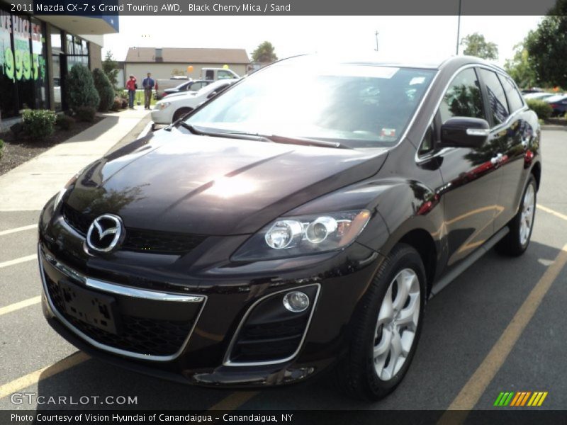 Black Cherry Mica / Sand 2011 Mazda CX-7 s Grand Touring AWD