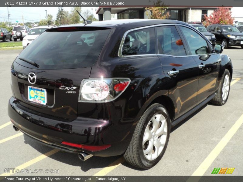 Black Cherry Mica / Sand 2011 Mazda CX-7 s Grand Touring AWD