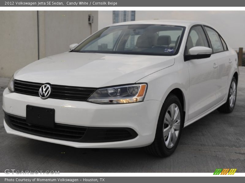 Candy White / Cornsilk Beige 2012 Volkswagen Jetta SE Sedan