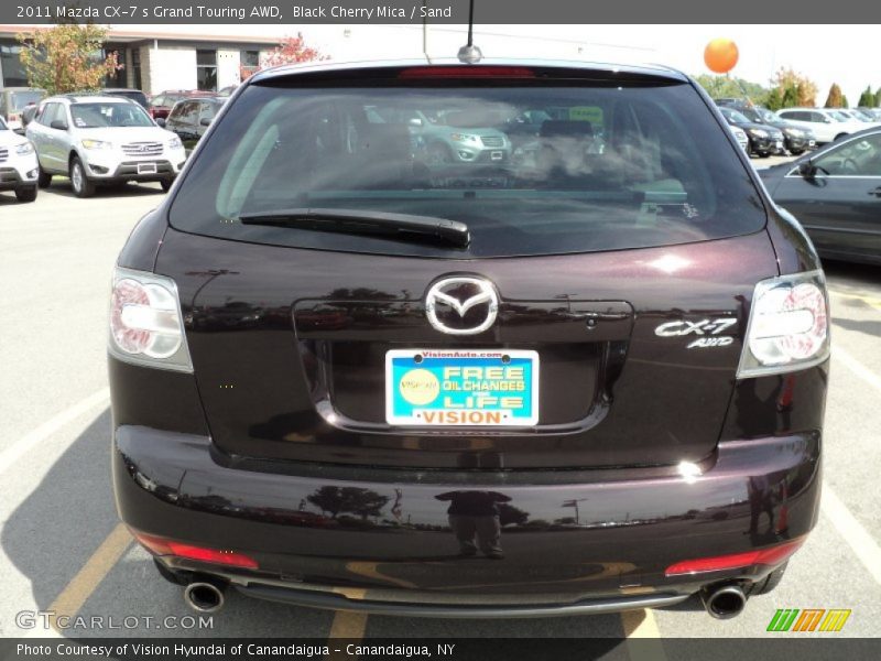 Black Cherry Mica / Sand 2011 Mazda CX-7 s Grand Touring AWD