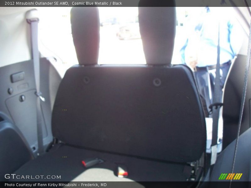 Cosmic Blue Metallic / Black 2012 Mitsubishi Outlander SE AWD