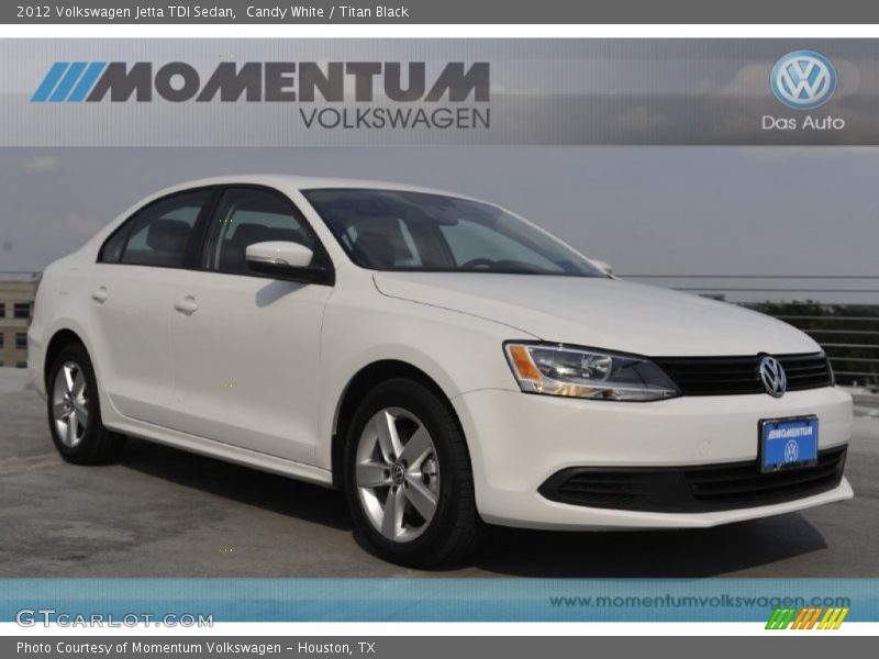 Candy White / Titan Black 2012 Volkswagen Jetta TDI Sedan