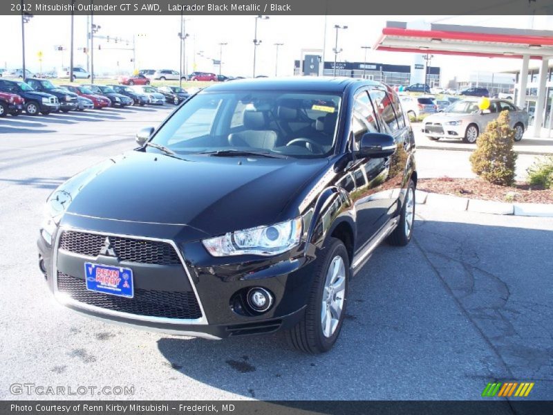 Labrador Black Metallic / Black 2012 Mitsubishi Outlander GT S AWD