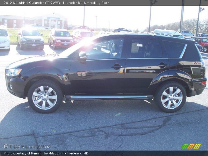 Labrador Black Metallic / Black 2012 Mitsubishi Outlander GT S AWD