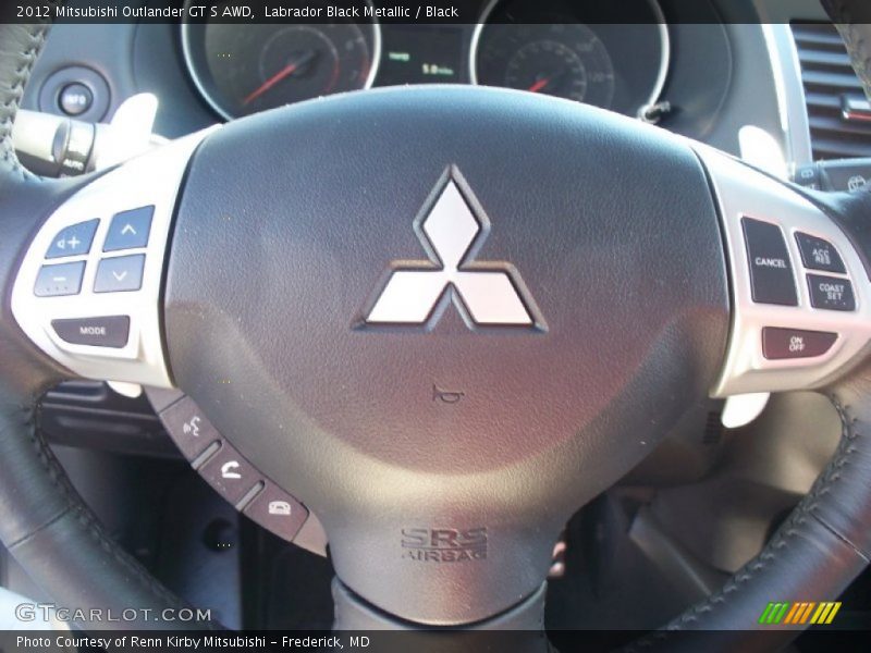 Labrador Black Metallic / Black 2012 Mitsubishi Outlander GT S AWD