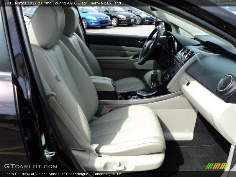 Black Cherry Mica / Sand 2011 Mazda CX-7 s Grand Touring AWD