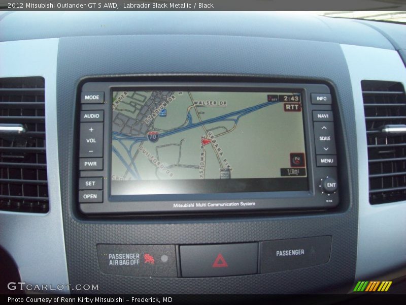 Labrador Black Metallic / Black 2012 Mitsubishi Outlander GT S AWD