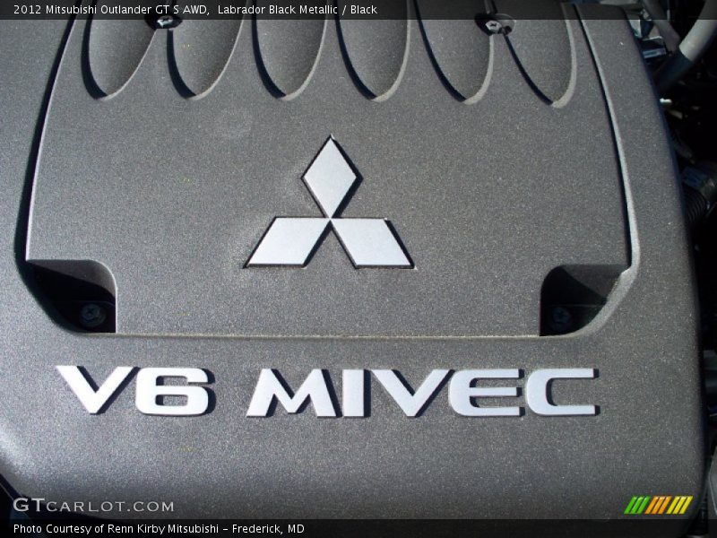 Labrador Black Metallic / Black 2012 Mitsubishi Outlander GT S AWD