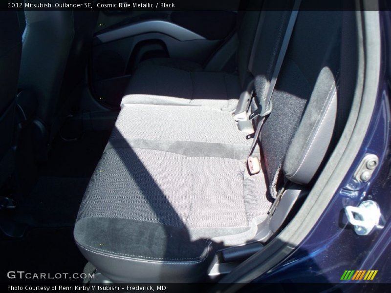 Cosmic Blue Metallic / Black 2012 Mitsubishi Outlander SE
