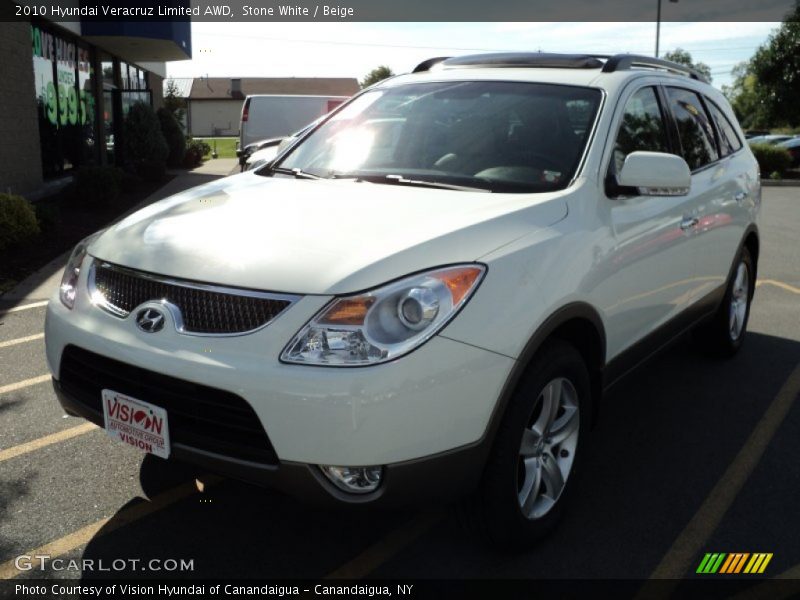 Stone White / Beige 2010 Hyundai Veracruz Limited AWD