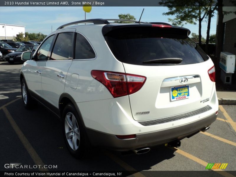 Stone White / Beige 2010 Hyundai Veracruz Limited AWD