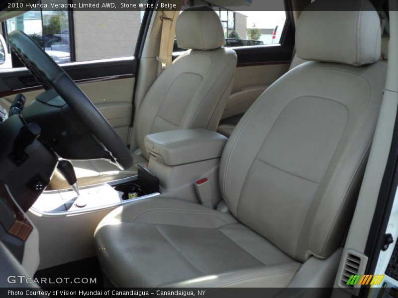 Stone White / Beige 2010 Hyundai Veracruz Limited AWD