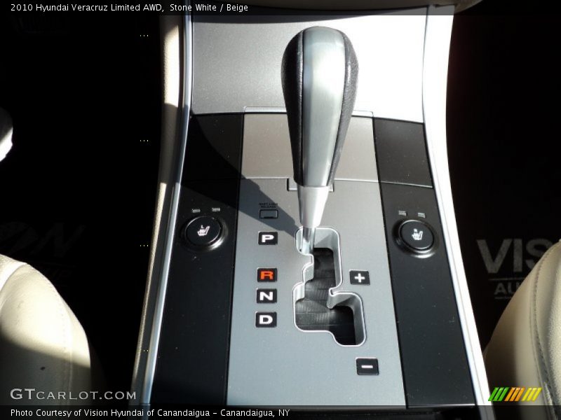  2010 Veracruz Limited AWD 6 Speed Automatic Shifter