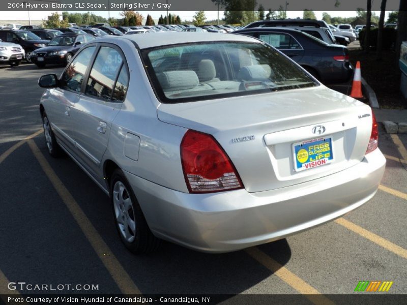 Sterling Silver / Gray 2004 Hyundai Elantra GLS Sedan