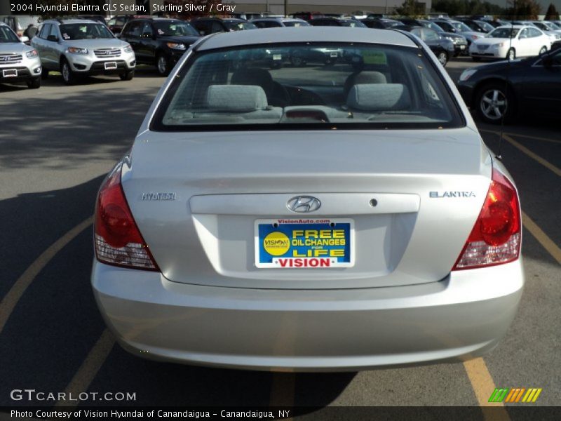 Sterling Silver / Gray 2004 Hyundai Elantra GLS Sedan