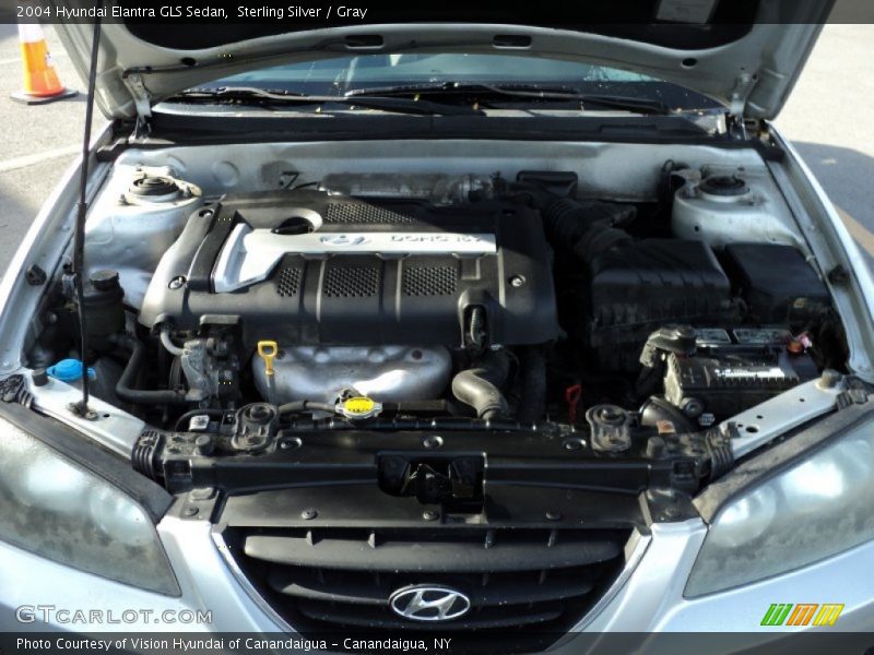 Sterling Silver / Gray 2004 Hyundai Elantra GLS Sedan