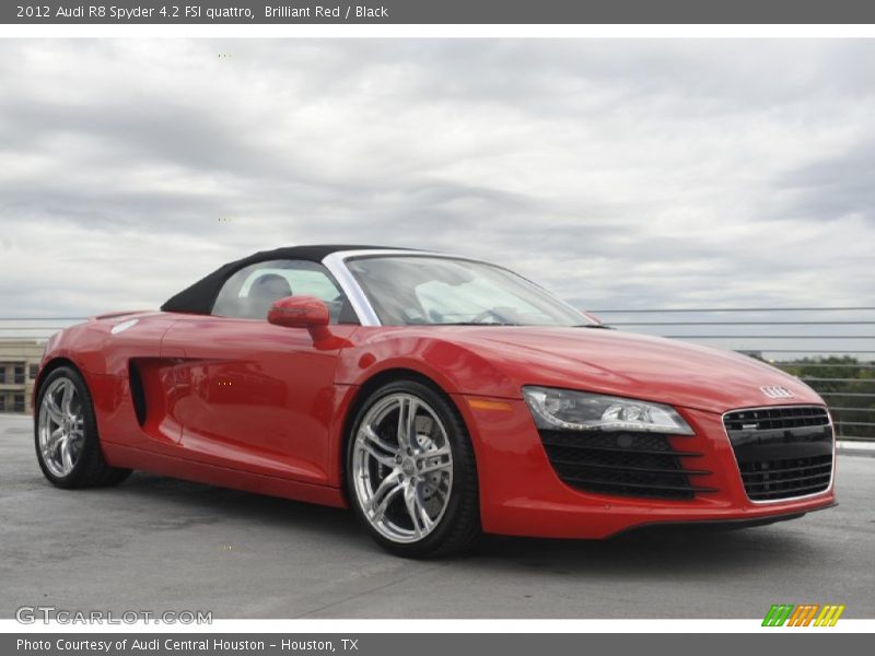 Brilliant Red / Black 2012 Audi R8 Spyder 4.2 FSI quattro