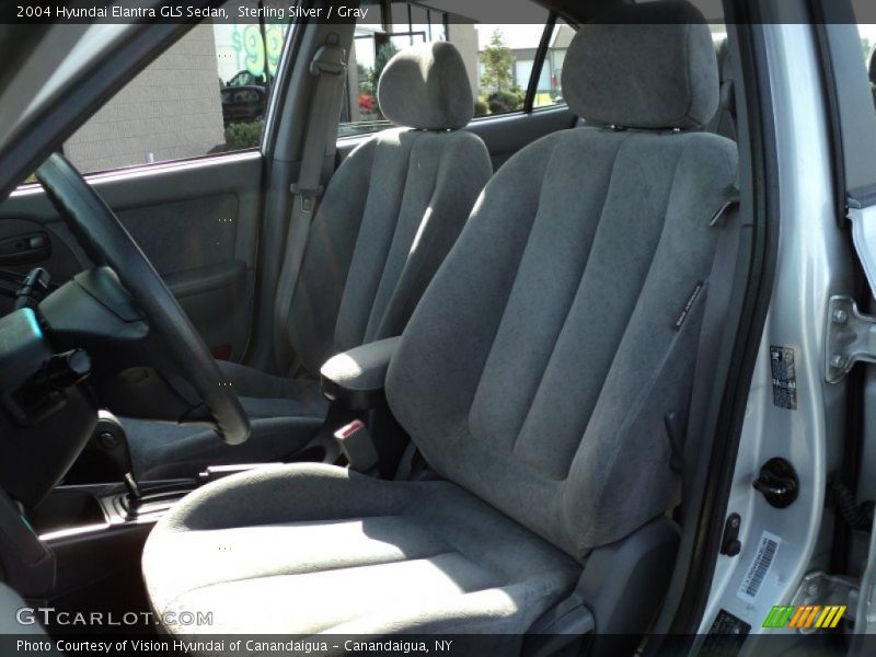 Sterling Silver / Gray 2004 Hyundai Elantra GLS Sedan