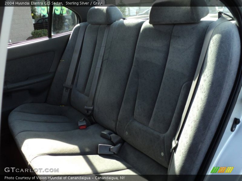 Sterling Silver / Gray 2004 Hyundai Elantra GLS Sedan